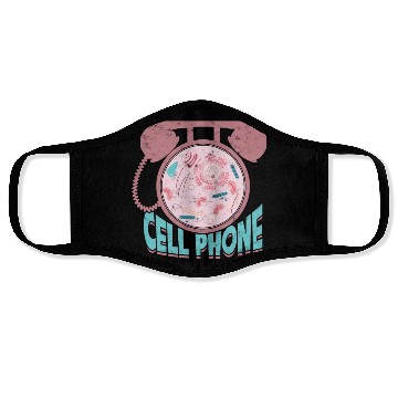 Discover Cell phone Biology Science Cellular Biologist Face Masks