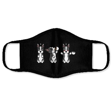 Discover Boston Terrier Coffee Lover Face Masks