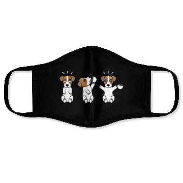Discover Jack Russell Terrier Coffee Lover Face Masks