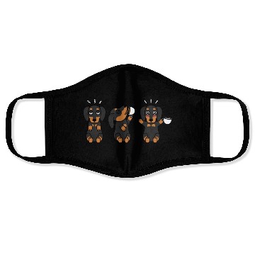 Discover Dachshund Coffee Lover Face Masks