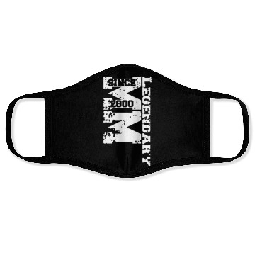 Discover Birthday gift legandary vintage 2000 Face Masks