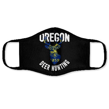 Discover Oregon Deer Hunting Buck Stag Hunter Face Masks