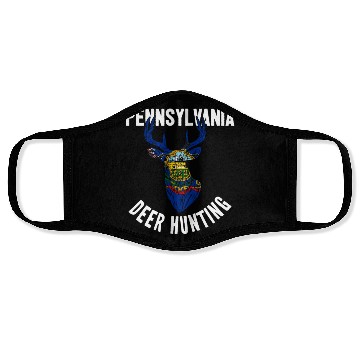 Discover Pennsylvania Deer Hunting Buck Stag Hunter Face Masks