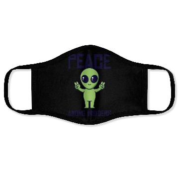 Discover Area 51 Peace Alien Head Martian Space Outsider Face Masks