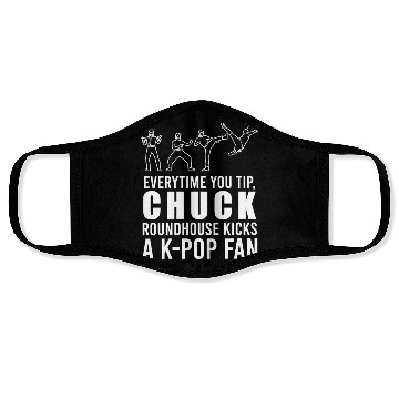 Discover Tips Chuck Roundhouse Kicks A KPop Fan Face Masks