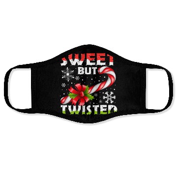 Discover Candy Cane Sweet But Twisted Funny Christmas Face Masks