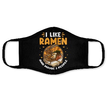 Discover I Like Ramen And Maybe 3 People Face Masks
