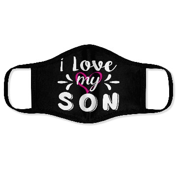 Discover I Love My Son Face Masks
