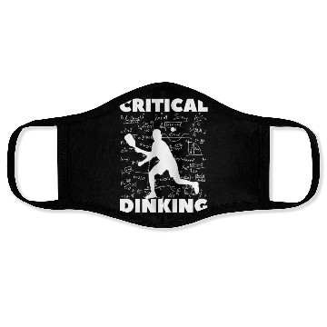 Discover Pickleball Critical Dinking, Funny Pickle Ball. Face Masks