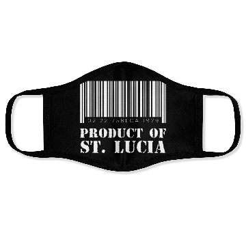Discover Product of St. Lucia (White) Face Masks