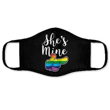 Discover Matching Lesbian Couple She's Mine Part2 Face Masks