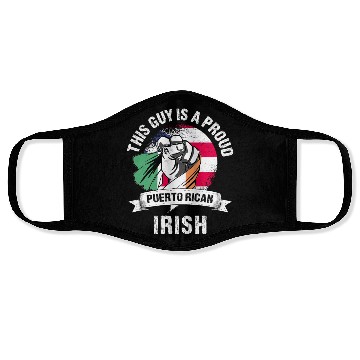 Discover Puerto Rico Flag Ireland Grown Men Boys Guy Face Masks