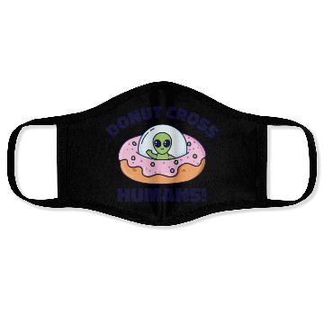 Discover Space Area 51 Donut UFO Cute Alien Head Face Masks