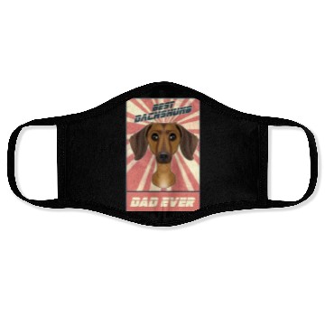 Discover Best Dachshund Dad Ever I Wiener Dog Lover Face Masks