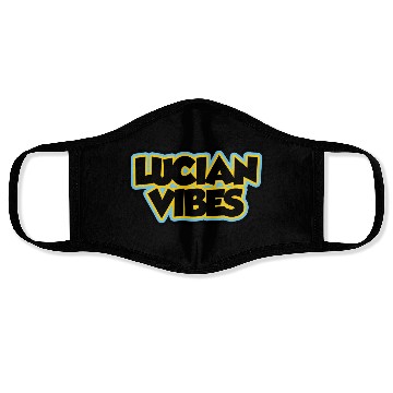 Discover Lucian Vibes (Black) Face Masks