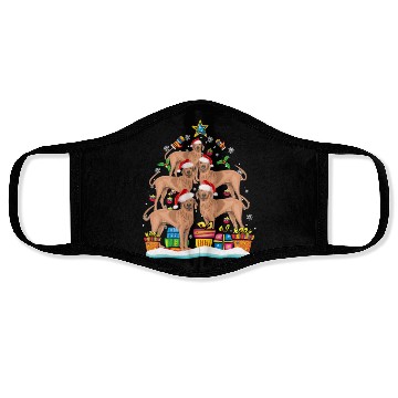 Discover Corgi Christmas Tree Santa Hat Dog Lover Xmas Face Masks