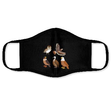 Discover Birds of Prey Of The World Face Masks