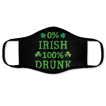 Discover 0 Irish 100 Drunk Funny St Patricks Day Face Masks
