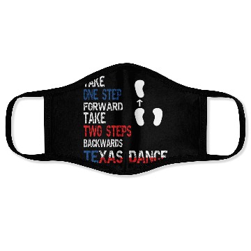 Discover Country Western two-step Dance Cool Texas Face Masks