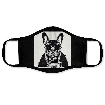 Discover I love dog and coffee Face Masks