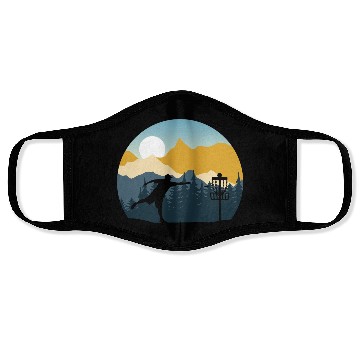 Discover Disc Golf - Disc Golfing Player Ultimate Frisbee Face Masks