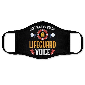 Discover Lifeguard Rescuer Pool Guard Face Masks