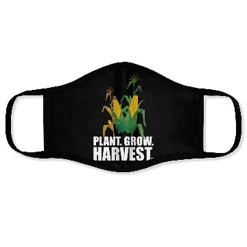 Discover Corn Farmer - Plant Grow Harvest Face Masks