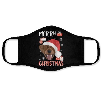 Discover Labrador Merry Christmas Face Masks