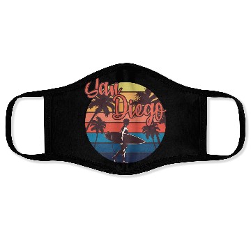 Discover San Diego Surf Face Masks