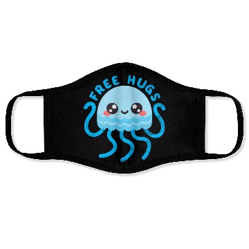 Discover Jellyfish free hugs Face Masks