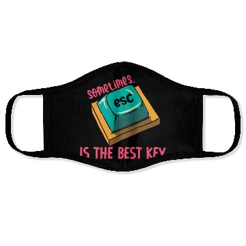 Discover Software Engineer Computer Key Programming Face Masks