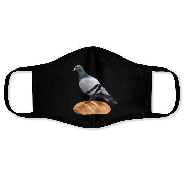 Discover Pigeon the bread lover Face Masks