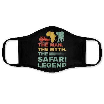 Discover African Safari The Man The Myth The Safari Legend Face Masks