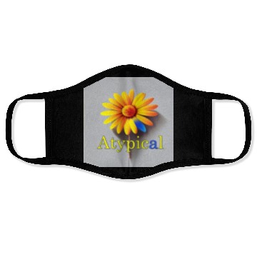 Discover Colorful flower, atypical or neurodivergent Face Masks