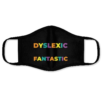 Discover Dyslexia Awareness Colorful Learning Disability Face Masks
