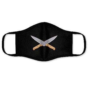 Discover Chef Cook Kitchen Restaurant Knives Cookout Face Masks