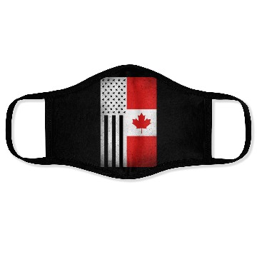 Discover Canada Design for proud Canadian Americans Face Masks
