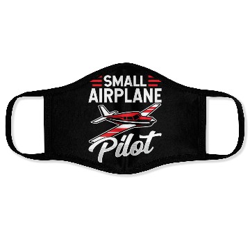 Discover Small Airplane Pilot Private Aircraft Face Masks
