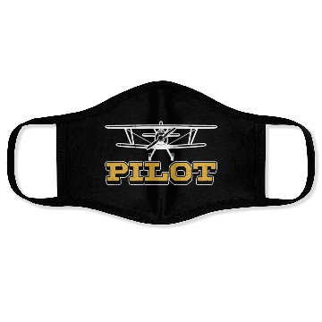 Discover Pilot Small Airplane Aircraft Private Face Masks