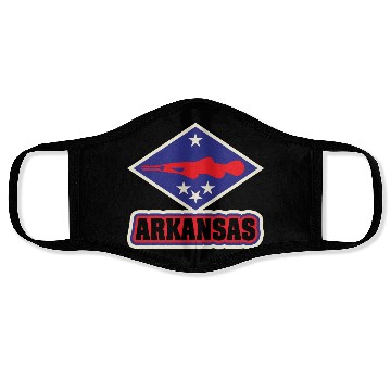 Discover US States ARKANSAS Face Masks