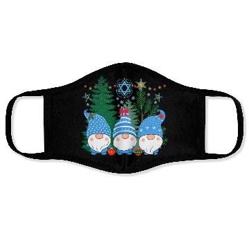 Discover Merry Christmukkah, Jewish Christmas, Hanukkah Face Masks