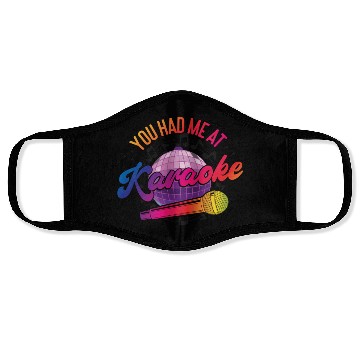 Discover Karaoke Singer 80s Retro Disco Face Masks
