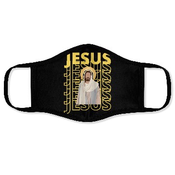 Discover Retro Jesus Love Face Masks