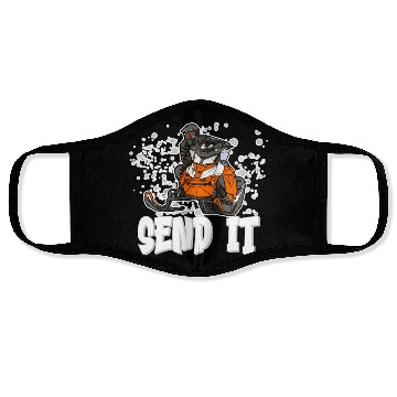 Discover Send It Ride Like You Stole It Snowmobile Face Masks