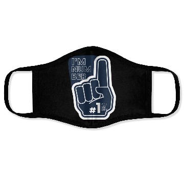 Discover I'm number 1 affirmation Face Masks