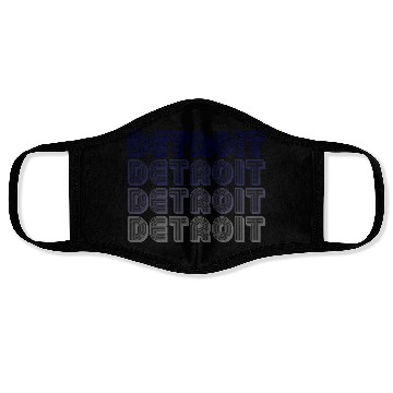 Discover Detroit Michigan Face Masks