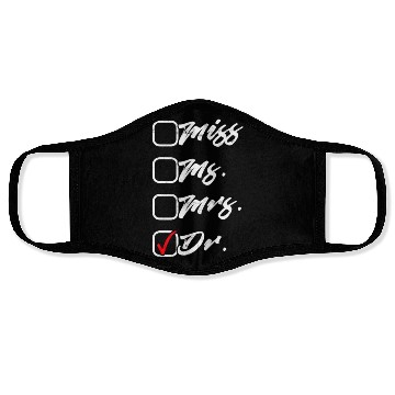 Discover Ph.D Doctorate Dr. Phd Student Face Masks