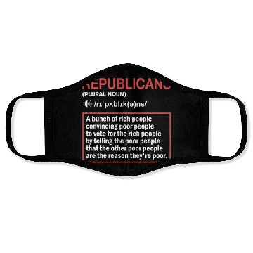 Discover Anti Republicans Definition - Democrat Liberal Face Masks