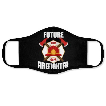 Discover Future Firefighter Fire Dept. Face Masks