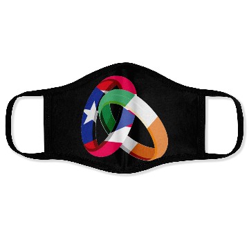 Discover Puerto Rico Flag Ireland Ring Marriage Wedding Face Masks